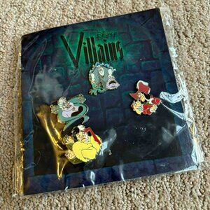 NEW Disney Villains Pins Set Trading Disneyland World Store Parks 2013 Ursula